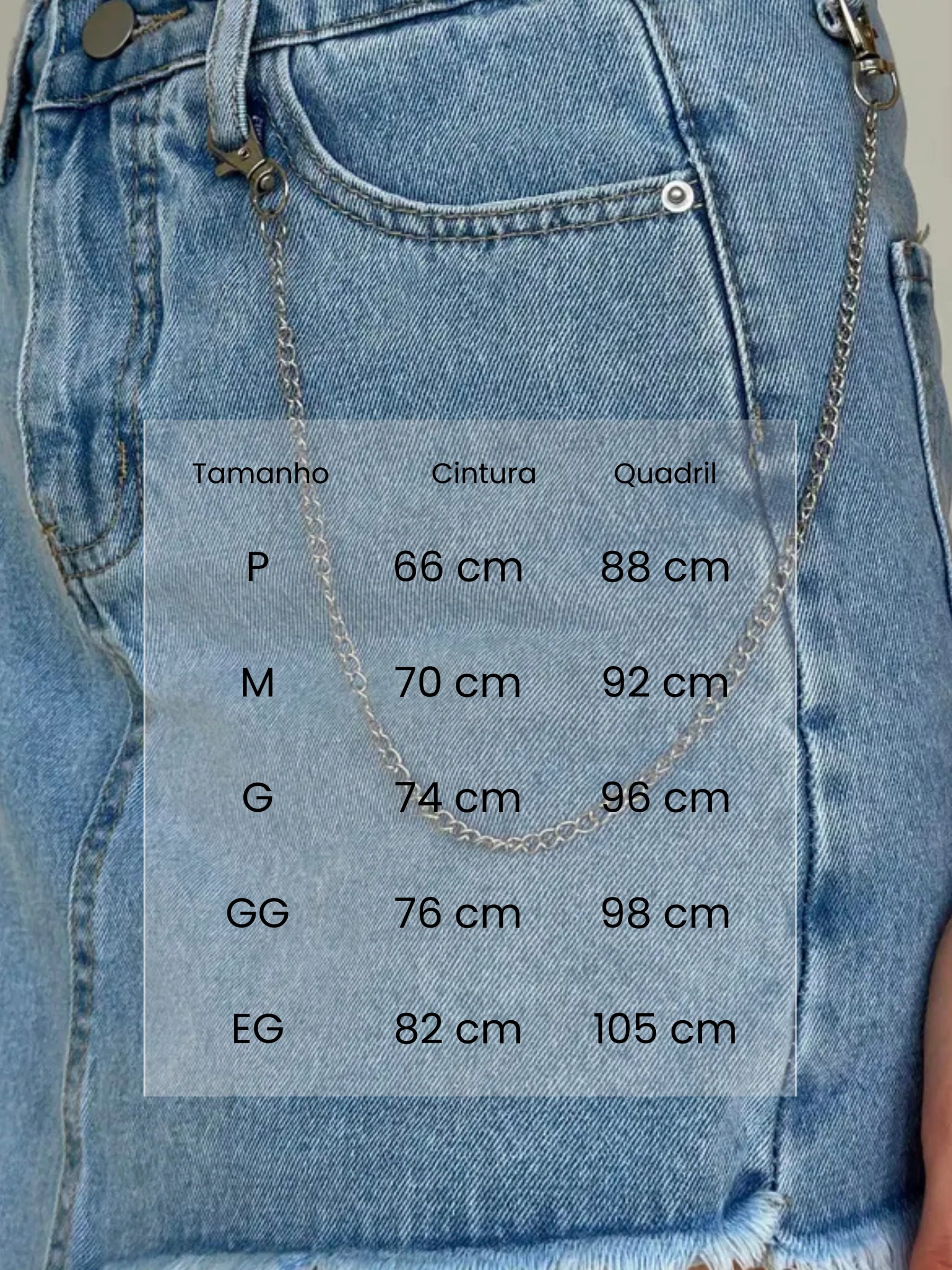 Saia-Shorts Jeans com Cintura Alta - TrendVibe