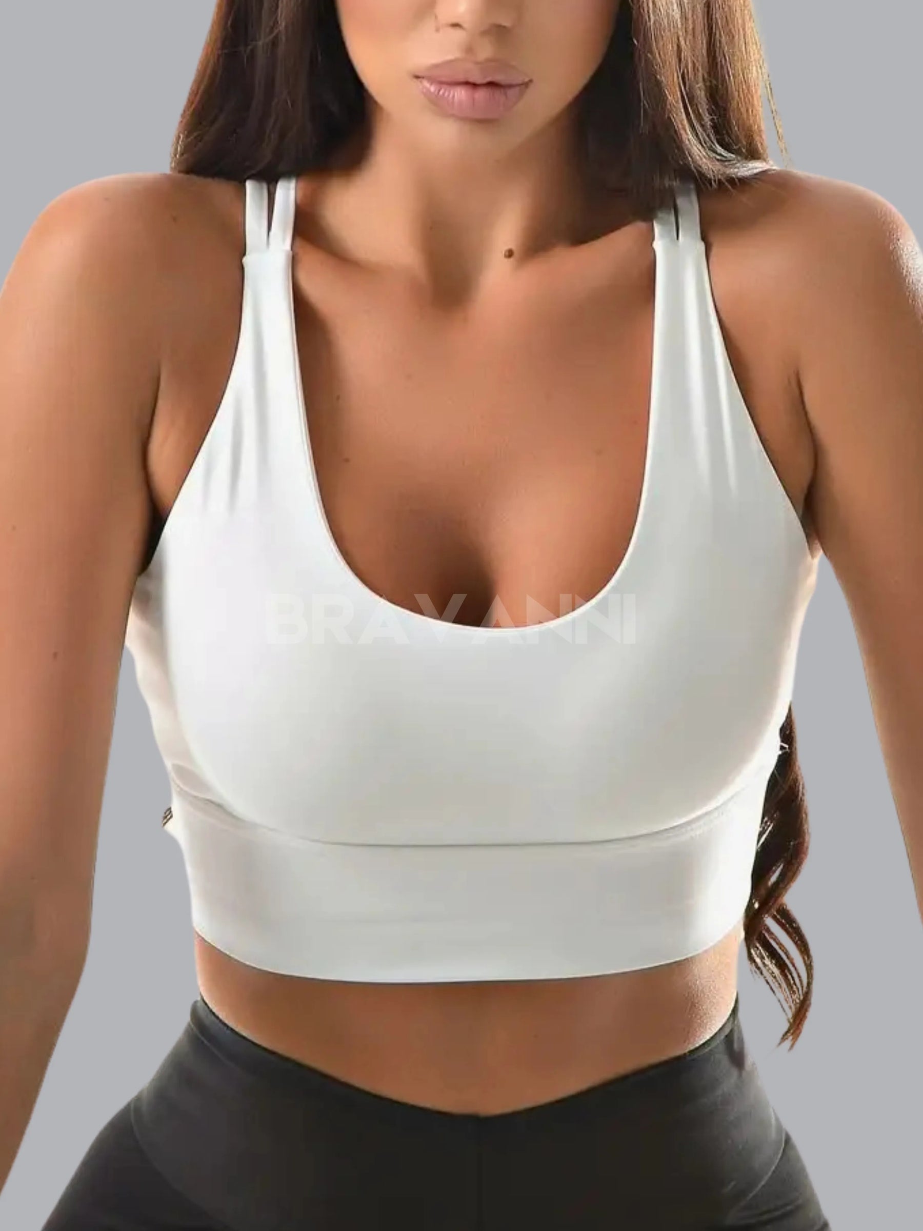 Top Esportivo com Costas Abertas e Push-Up - PulseFit