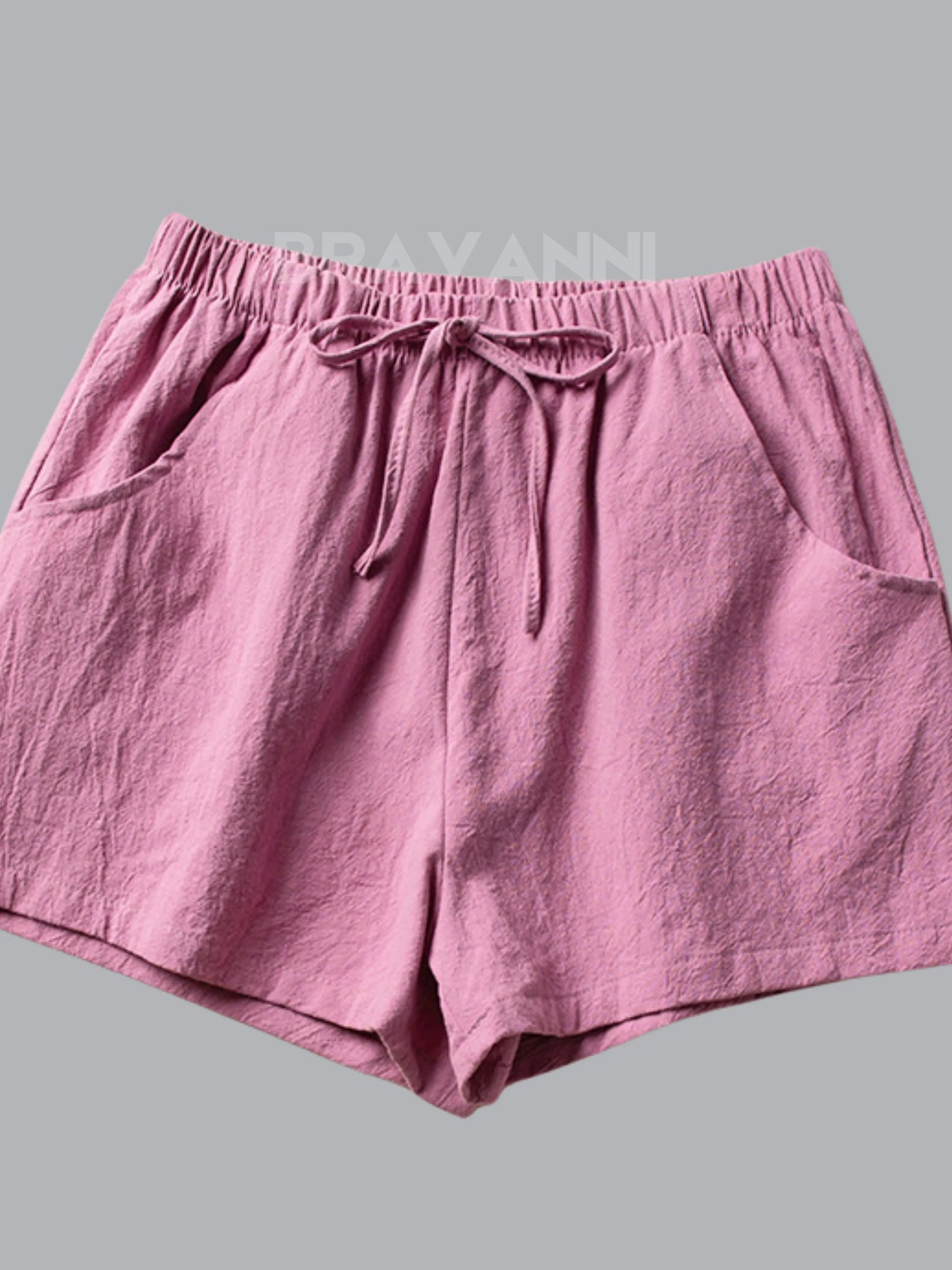 Shorts Esportivos Oversized com Elástico e Cordões - FreeMove