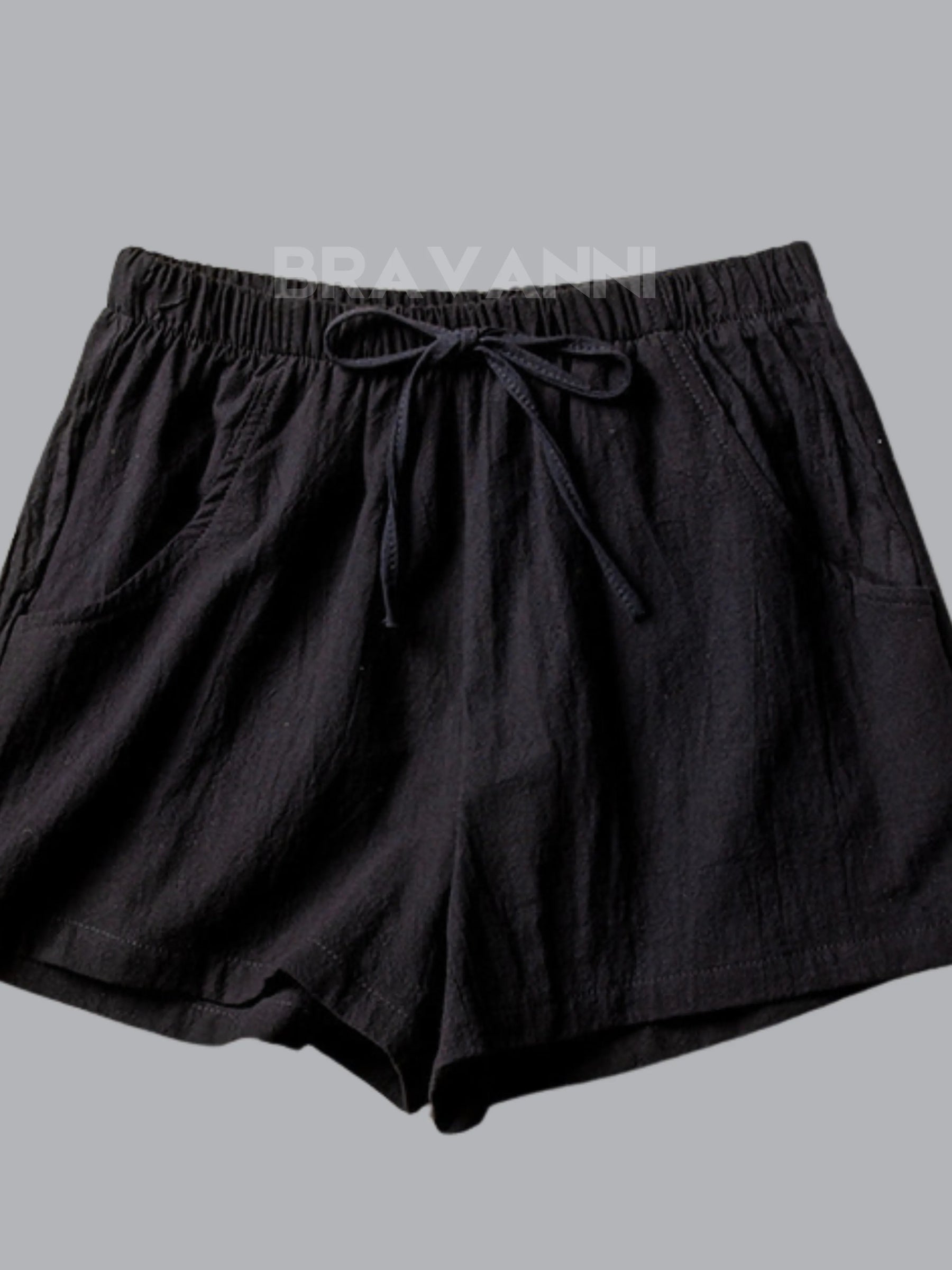 Shorts Esportivos Oversized com Elástico e Cordões - FreeMove