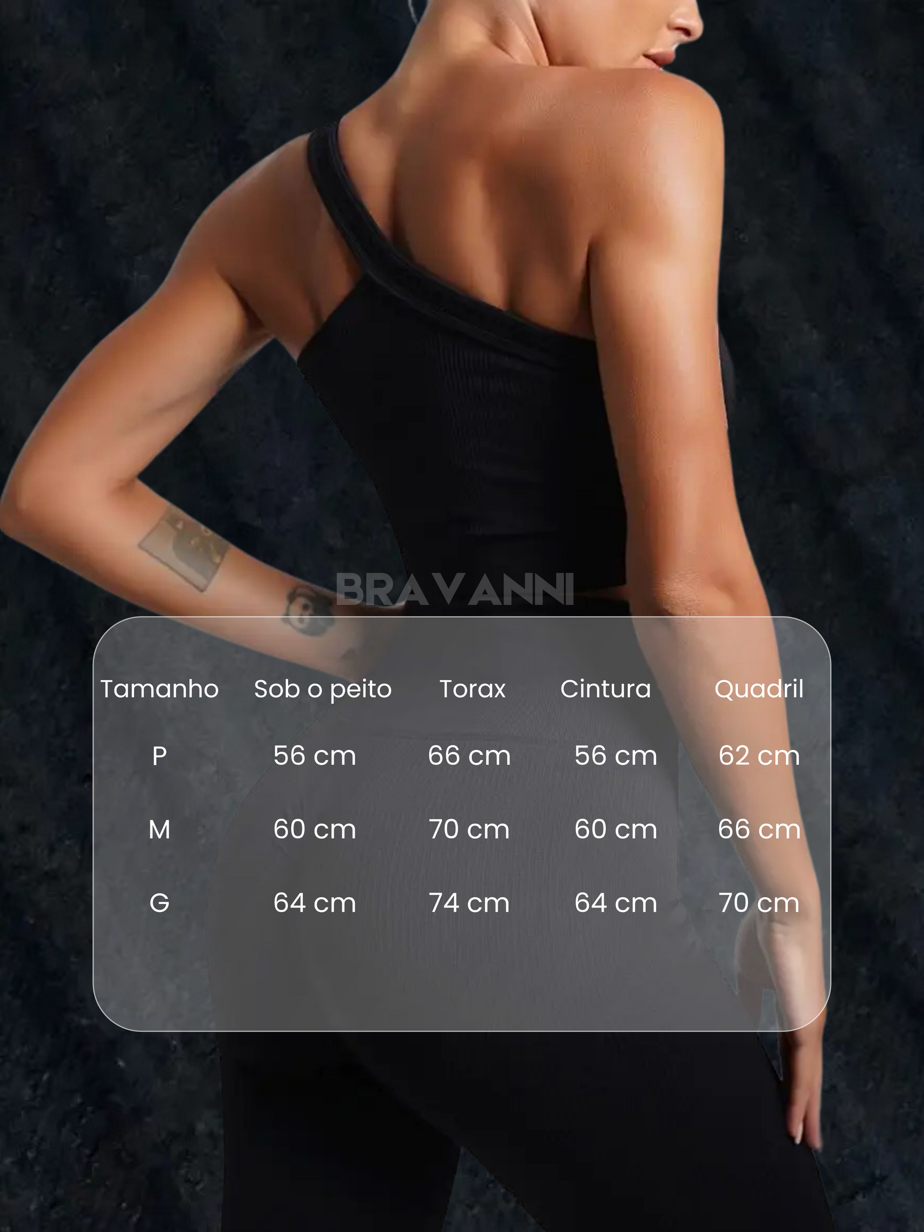 Conjunto Fitness com Top de Ombro Único e Short de Cintura Alta - ActivePulse