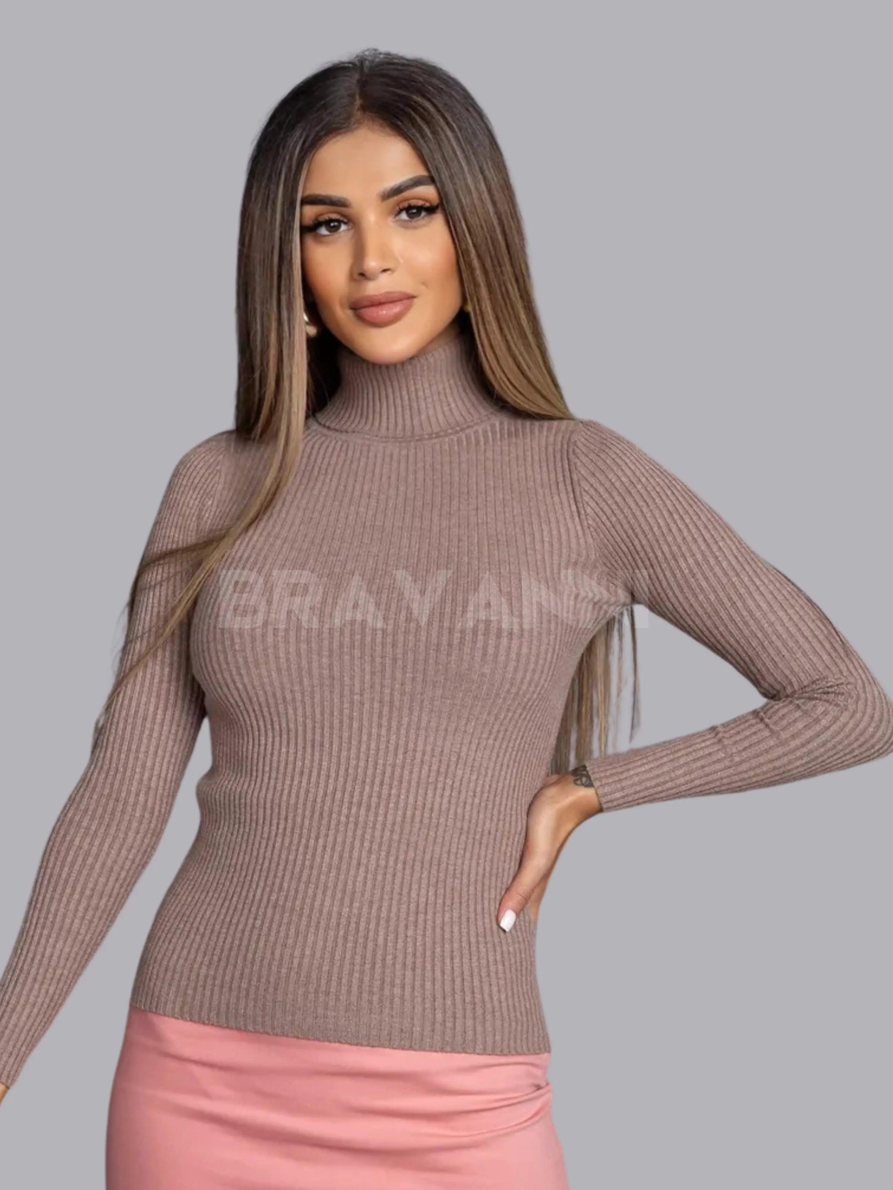 Blusa Feminina Manga Longa Tricot - SlimCot