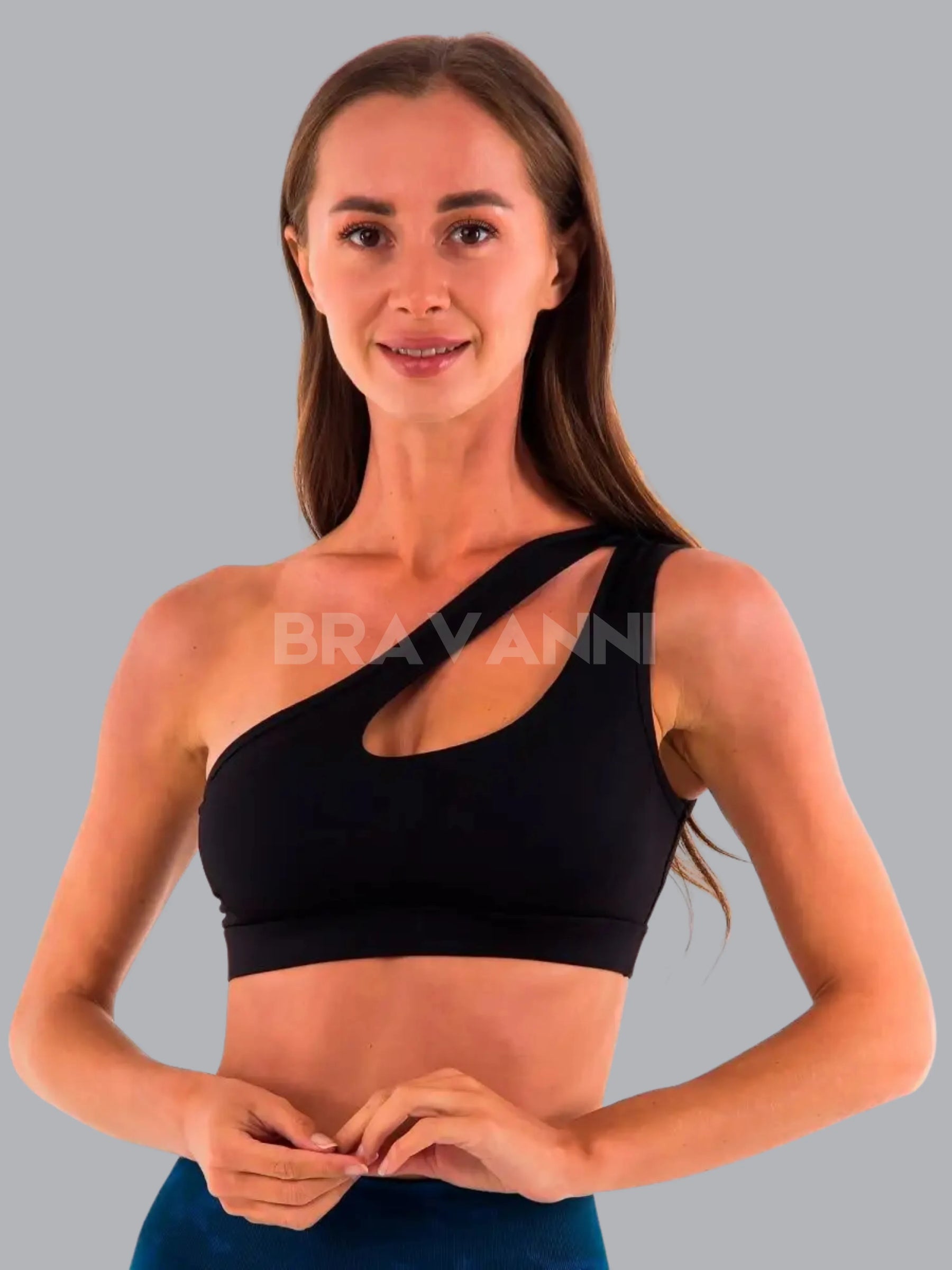 Top Esportivo de Ombro com Push Up - FlexLine