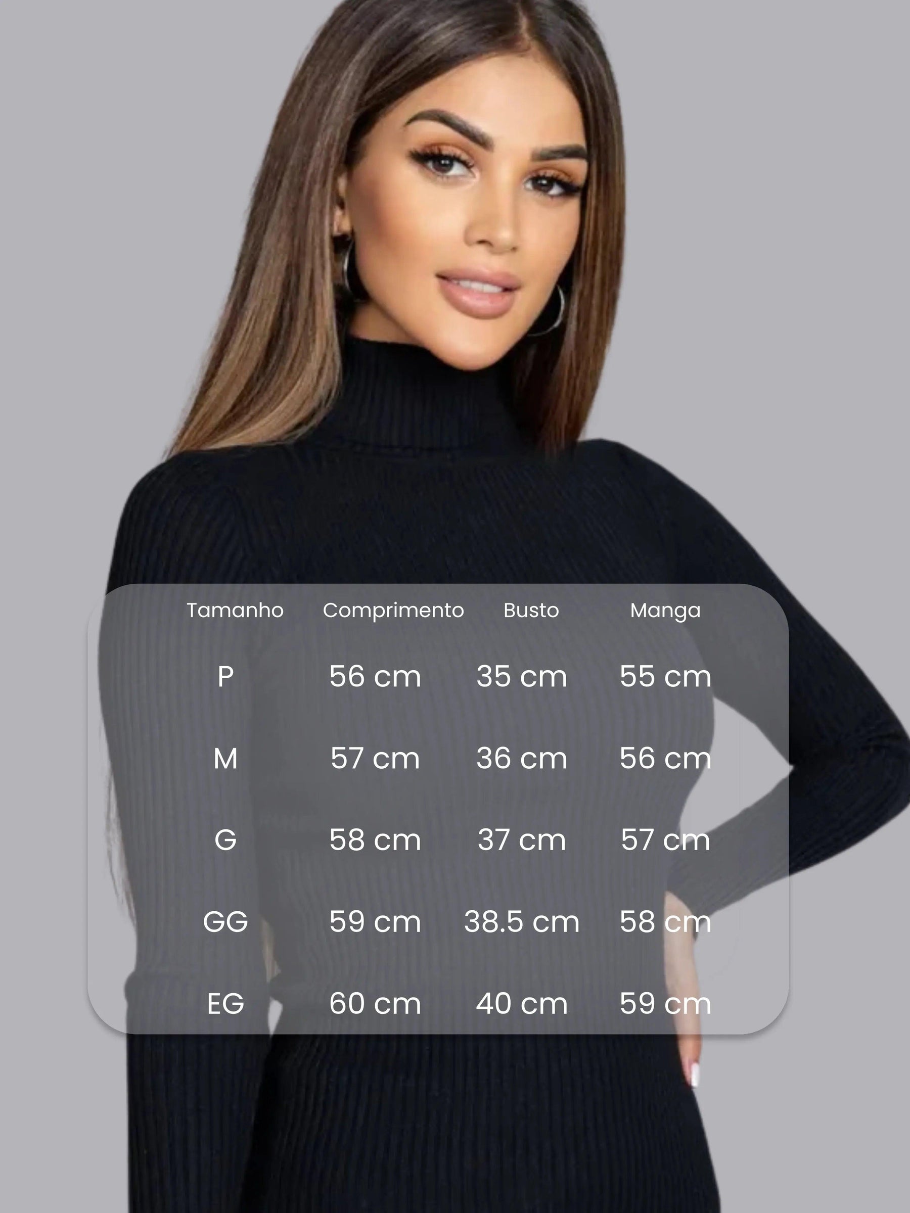 Blusa Feminina Manga Longa Tricot - SlimCot