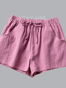 Shorts Esportivos Oversized com Elástico e Cordões - FreeMove