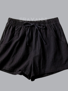 Shorts Esportivos Oversized com Elástico e Cordões - FreeMove