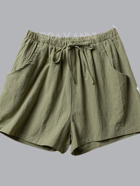 Shorts Esportivos Oversized com Elástico e Cordões - FreeMove