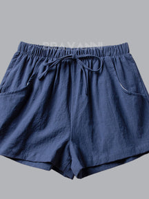 Shorts Esportivos Oversized com Elástico e Cordões - FreeMove