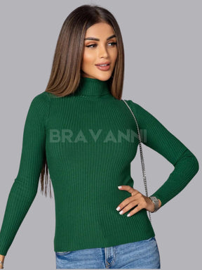 Blusa Feminina Manga Longa Tricot - SlimCot