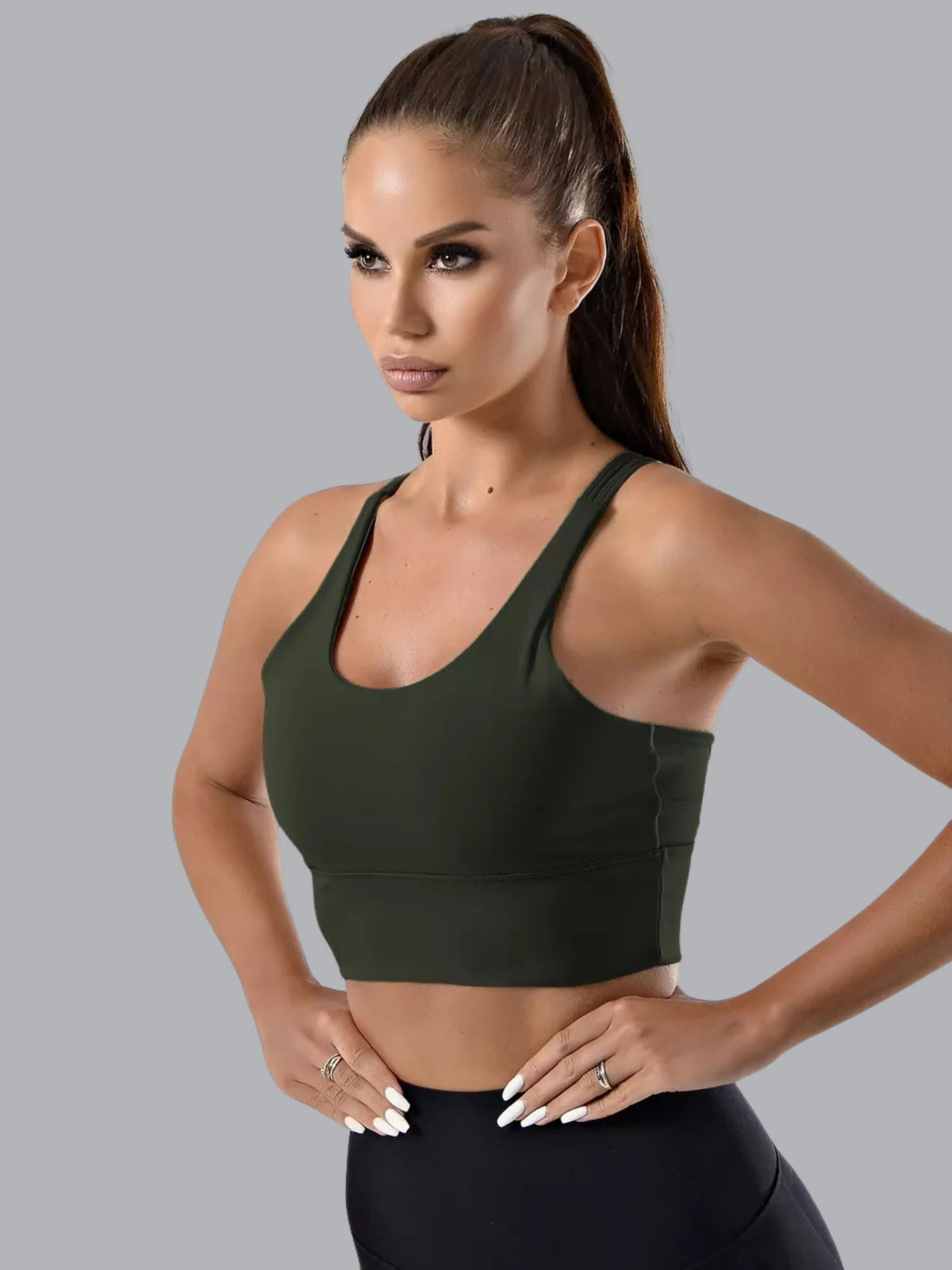 Top Esportivo com Costas Abertas e Push-Up - PulseFit