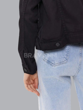 Jaqueta Jeans Oversized com Bolsos Laterais - FreeVibe