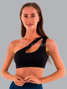 Top Esportivo de Ombro com Push Up - FlexLine